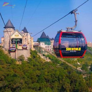 Cable Car To Golden Bridge Ba Na Hills - Vietnam Vacation Travel
