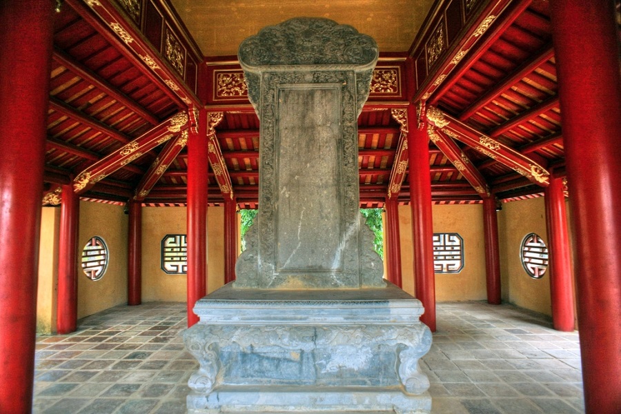 Bi Dinh Pavillion in Gia Long's Tomb - Vietnam Vacation Travel