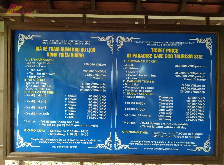 Paradise Cave Tour 1 Day-Vietnam Vacation Travel