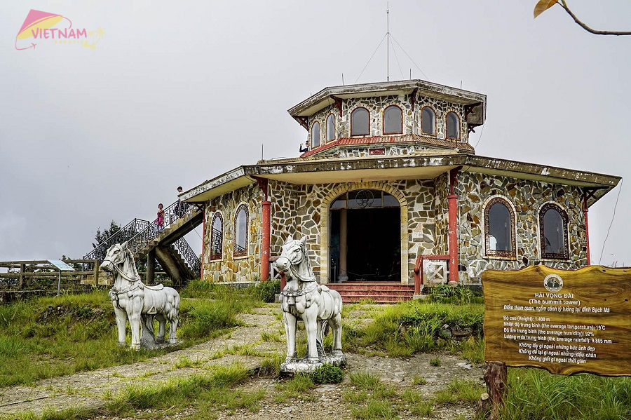 Octagonal Pavilion at Bach Ma Summit - Vietnam Vacation Travel