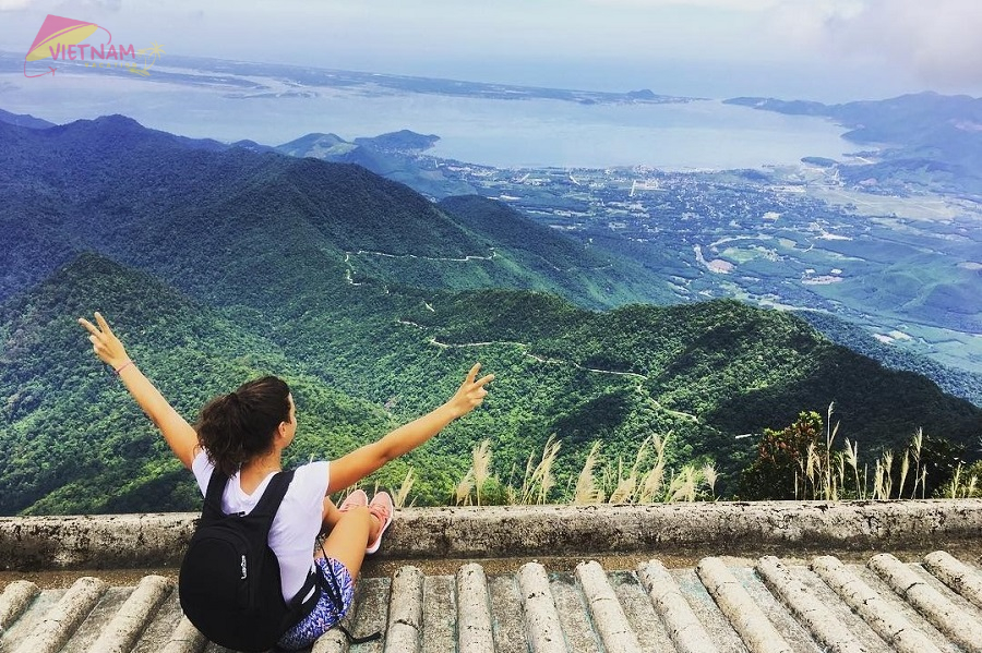 Panoramic views from Hai Vong Dai Peak Bach Ma National Park - Vietnam Vacation Travel